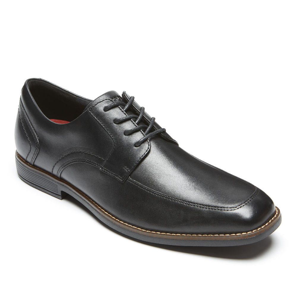 Rockport Mens Slayter Apron Toe - Oxfords Black - QHV486913